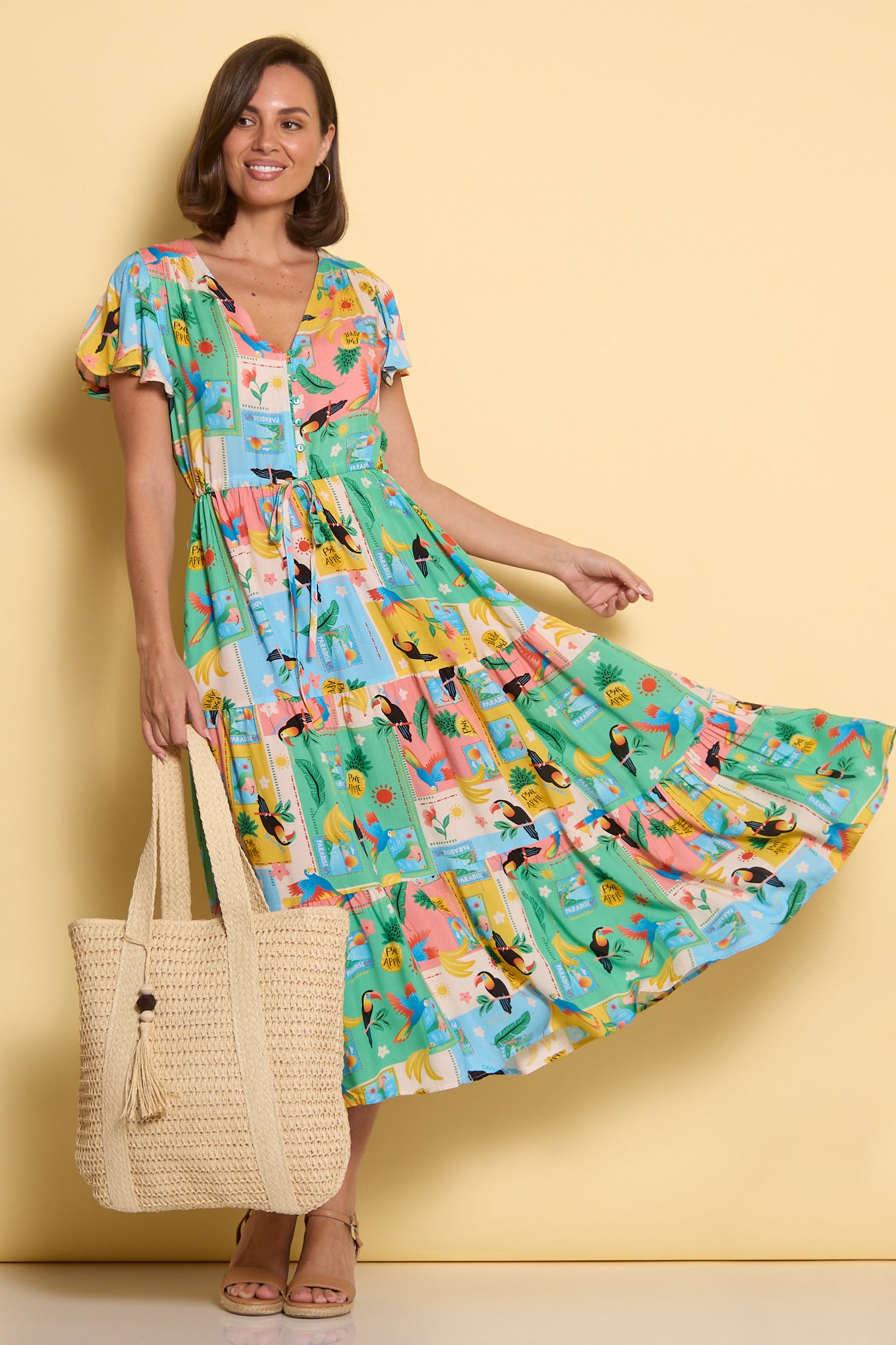 Tropicana Dress - Jungle Fruit