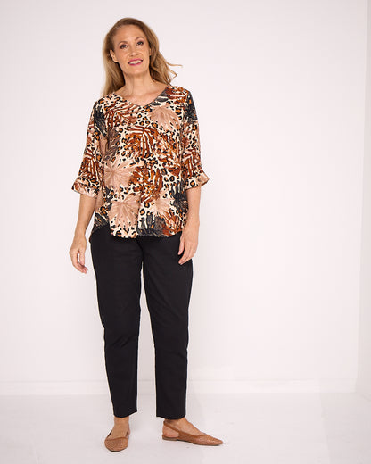 Julissa Top - Animal Print