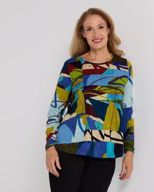 Contemporary Crew Tee - Abstract