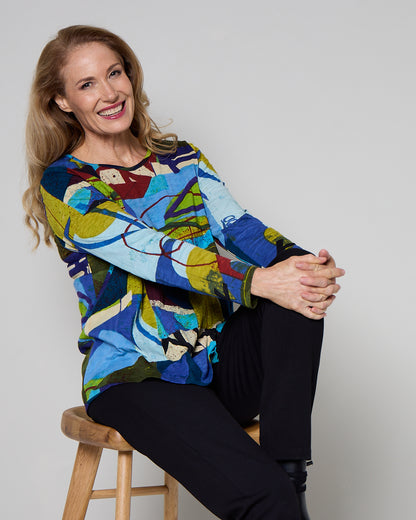 Contemporary Crew Tee - Abstract