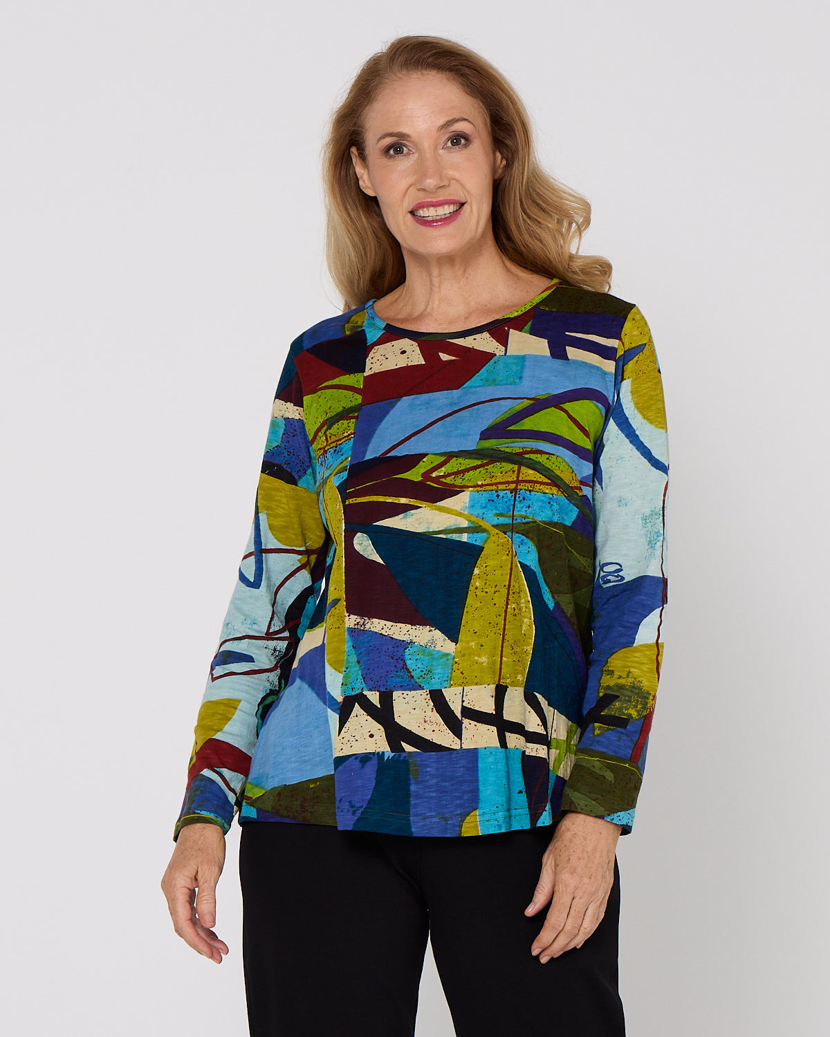 Contemporary Crew Tee - Abstract