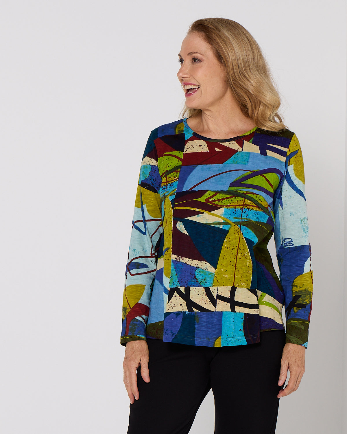Contemporary Crew Tee - Abstract