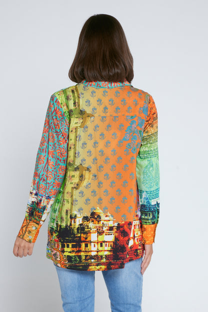 Long Sleeve Digital Shirt - Marrakech Mirage