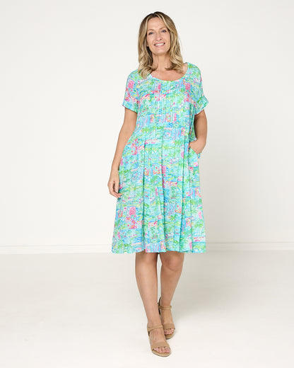 Dakota Relaxed Cotton Dress - Paradise