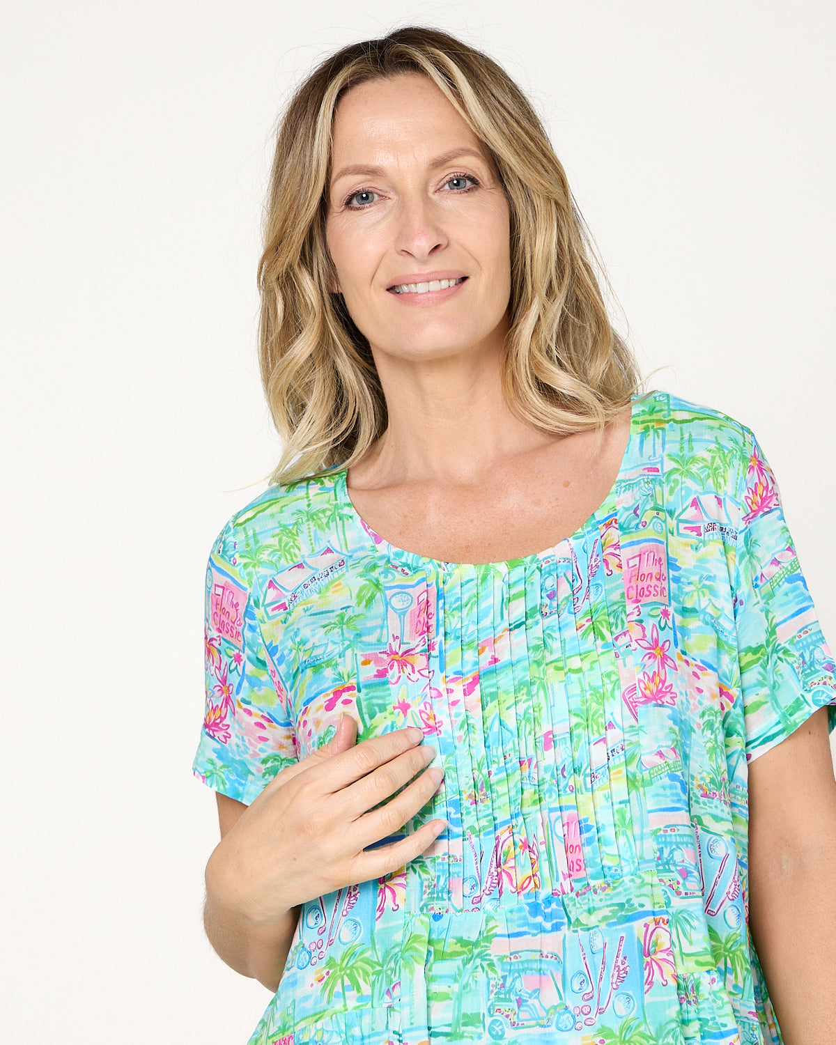 Dakota Relaxed Cotton Dress - Paradise