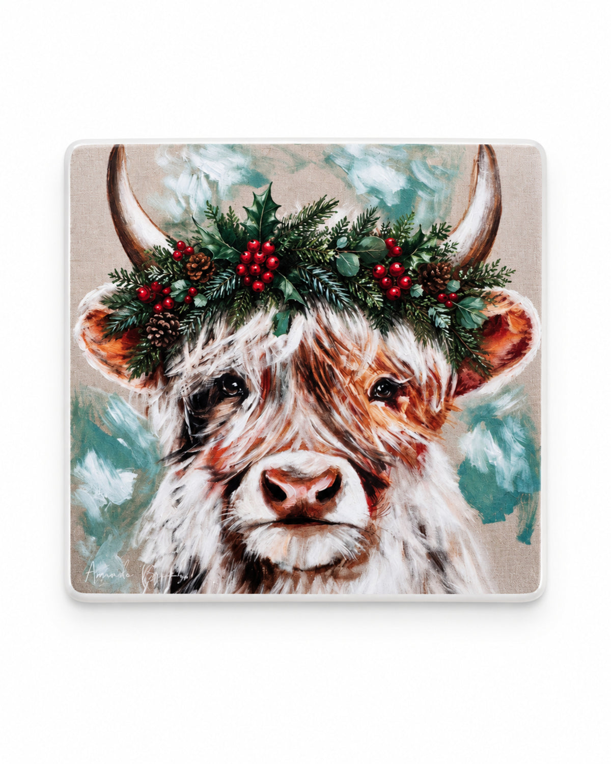 Ceramic Coaster - Chrissy Cow