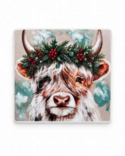 Ceramic Coaster - Chrissy Cow