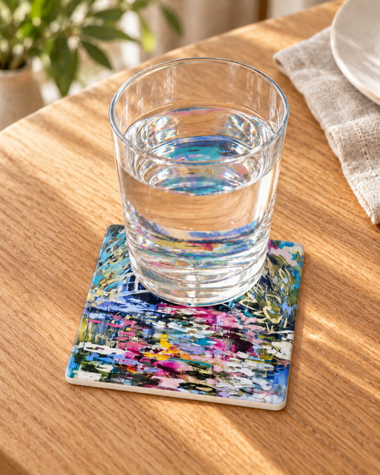 Ceramic Coaster - Artist Garden