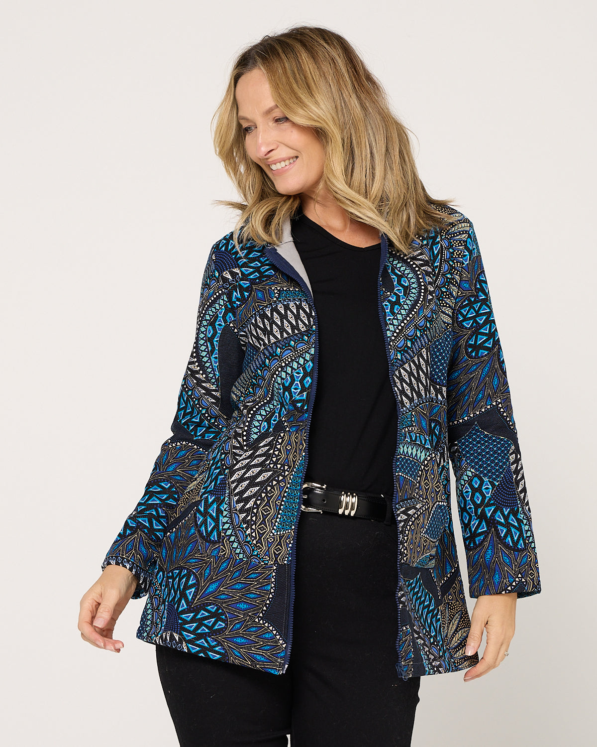 Hastings Fleece Lined Jacket - Lapis Lazuli