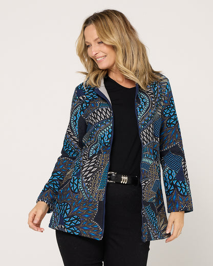 Hastings Fleece Lined Jacket - Lapis Lazuli