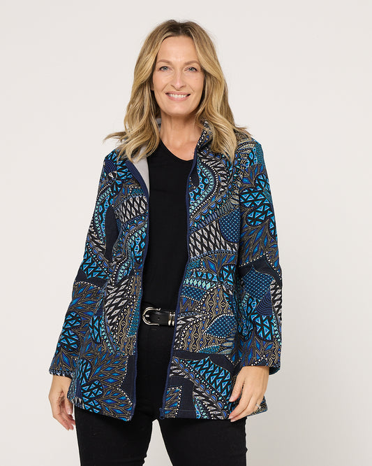 Hastings Fleece Lined Jacket - Lapis Lazuli