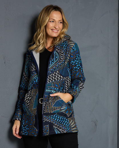 Hastings Fleece Lined Jacket - Lapis Lazuli