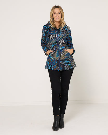 Hastings Fleece Lined Jacket - Lapis Lazuli