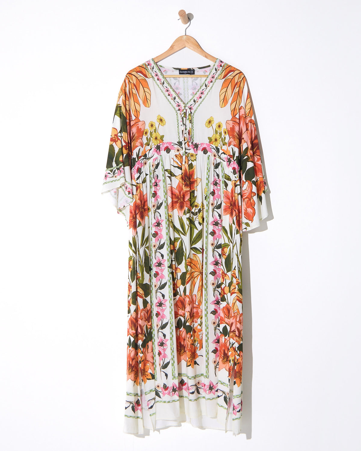 Katrina Flutter Sleeve Dress - Floral Boho