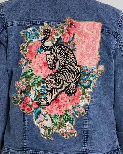 Keqioa Denim Jacket - Indigo