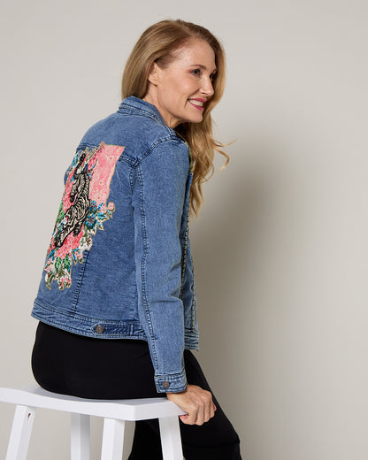 Keqioa Denim Jacket - Indigo