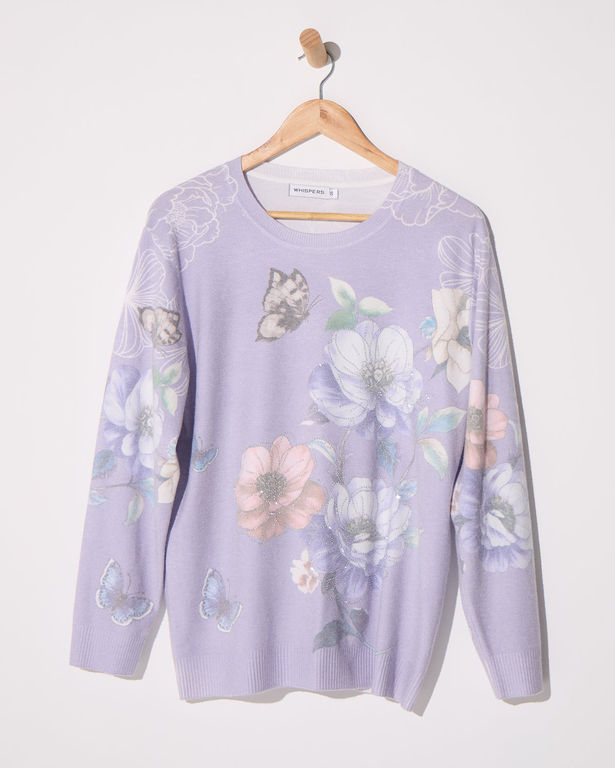 Mabel Knit - Floral Garden Lavender