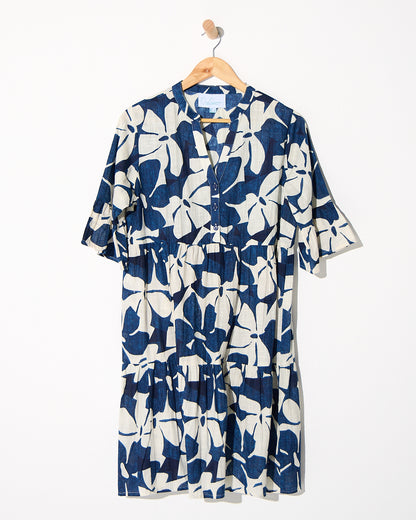 Maya Petite Dress - Navy Floral