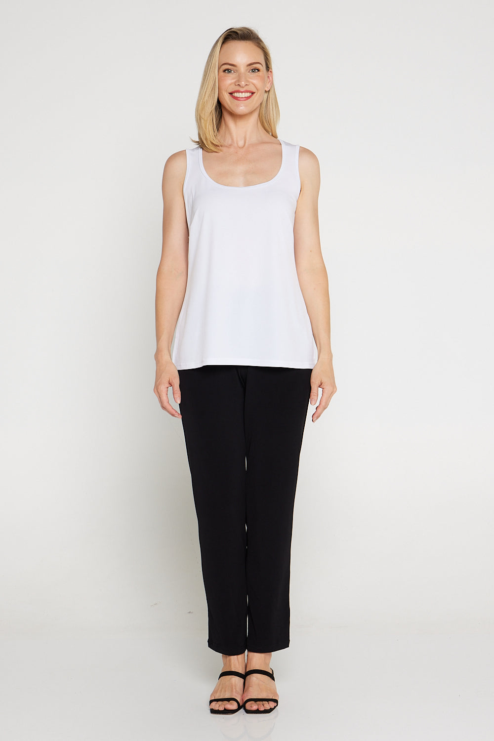 Mia Stretch Cami - White  Australian Made Women's Basics – TULIO Fashion