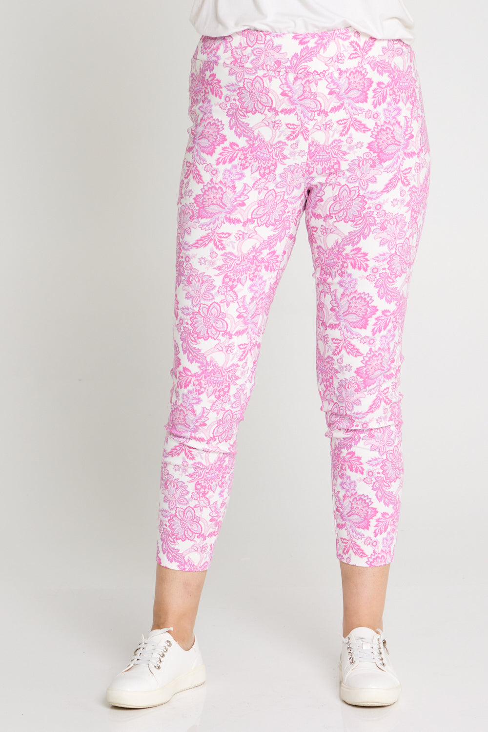 Moira Pants - Pink Jacobean Paisley