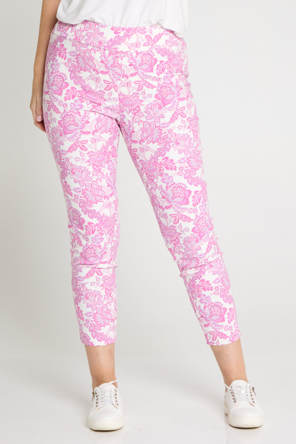 Moira Pants - Pink Jacobean Paisley