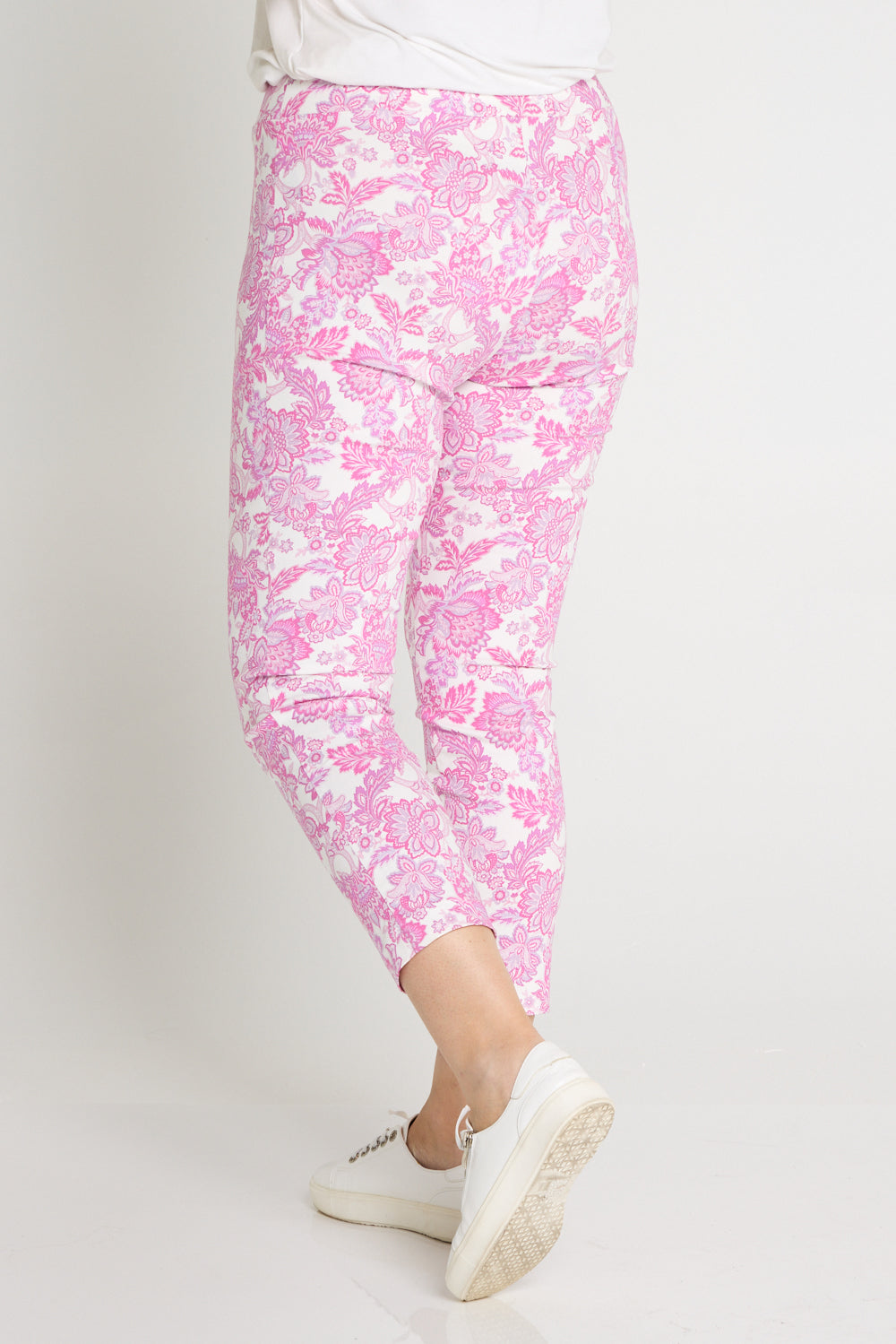 Moira Pants - Pink Jacobean Paisley