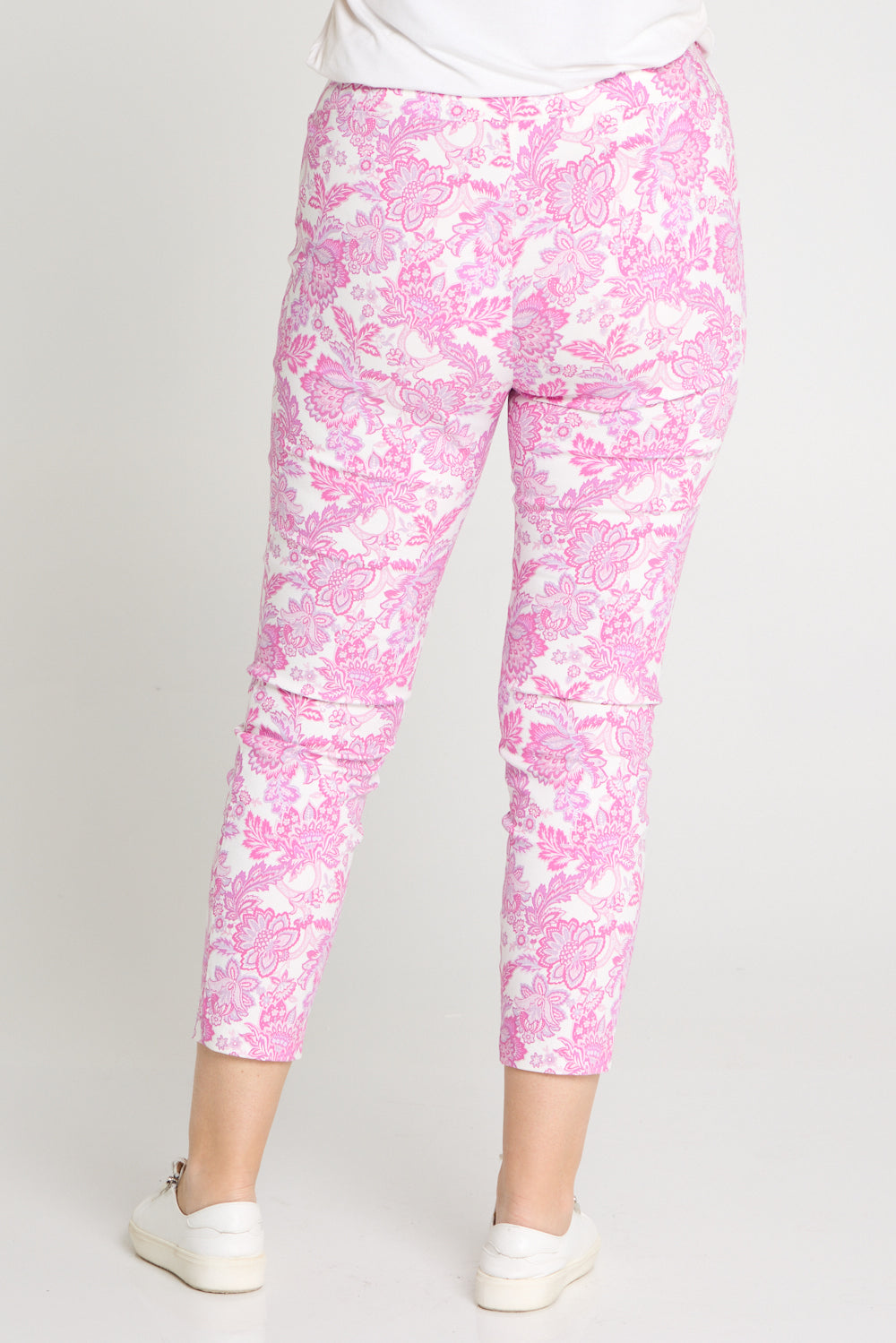 Moira Pants - Pink Jacobean Paisley