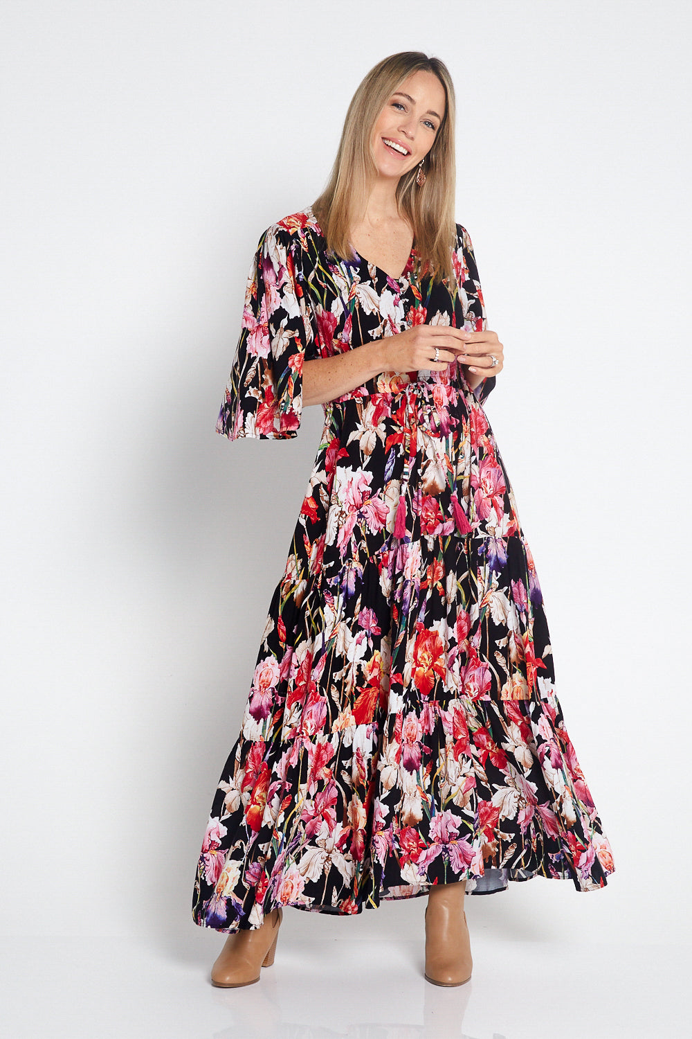 Darlington Dress - Black Floral