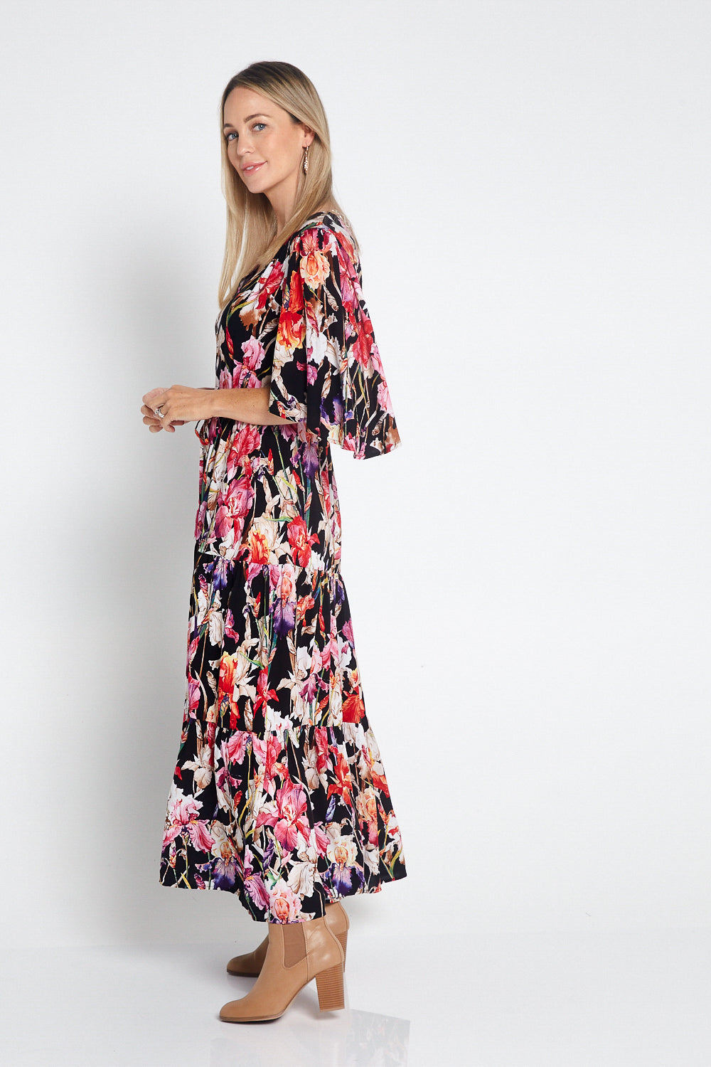 Darlington Dress - Black Floral