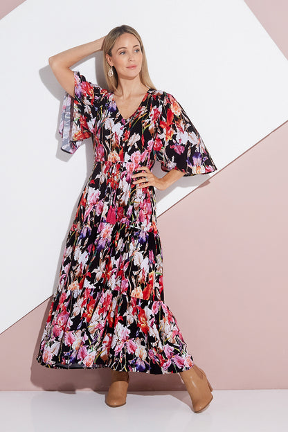 Darlington Dress - Black Floral