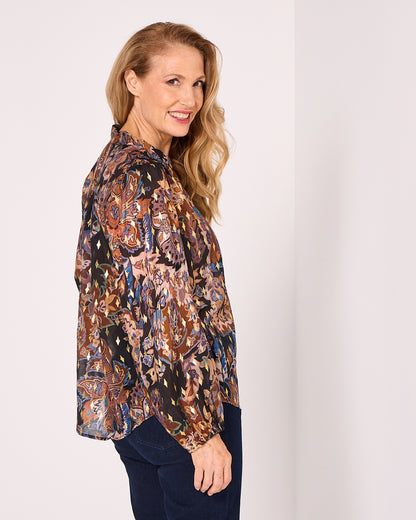 Elara Blouse - Autumn Mosaic