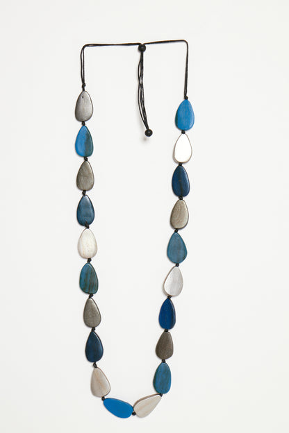 Thema Necklace - Silver/Blue