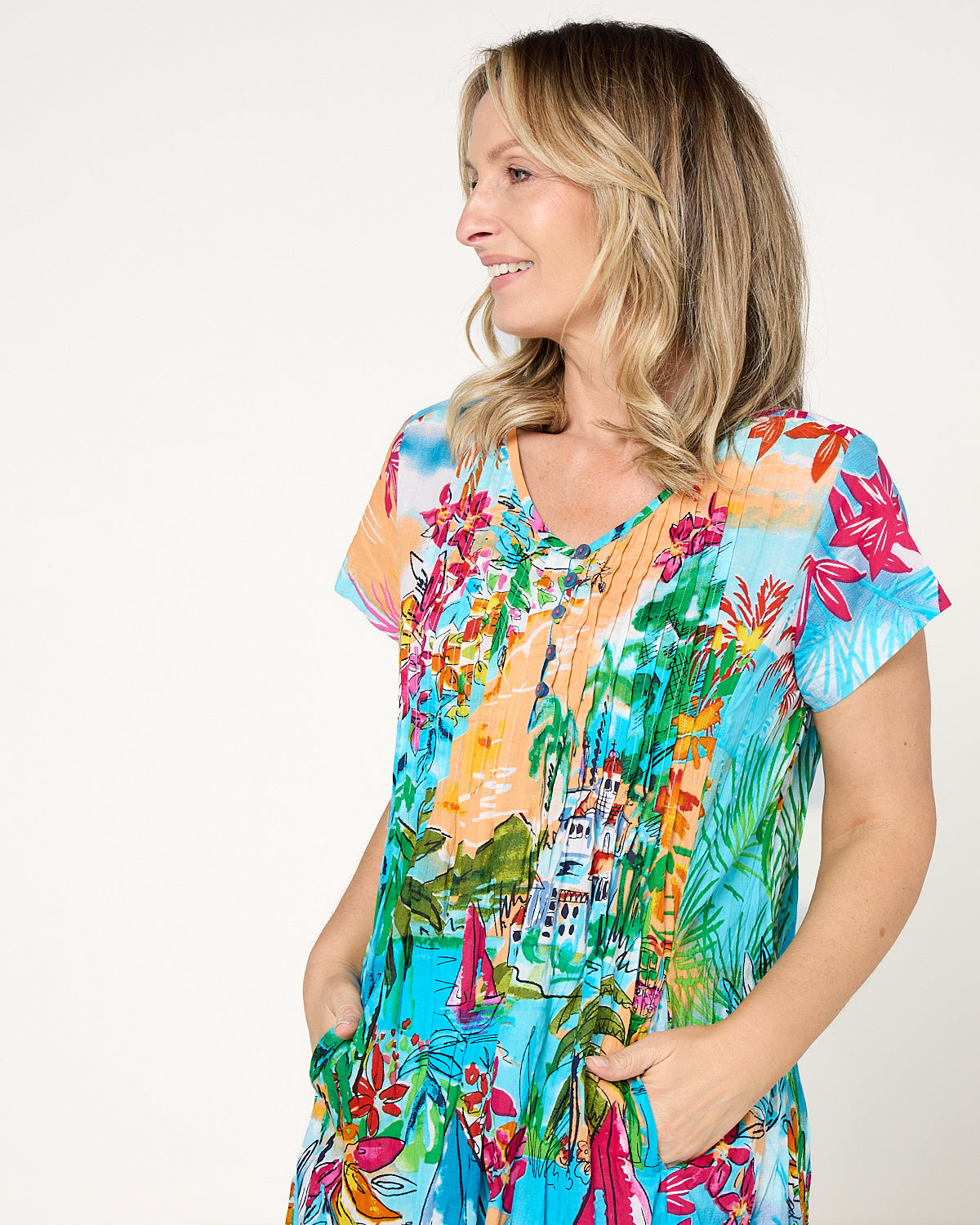Easy Fit Cotton Dress - Summer Fun
