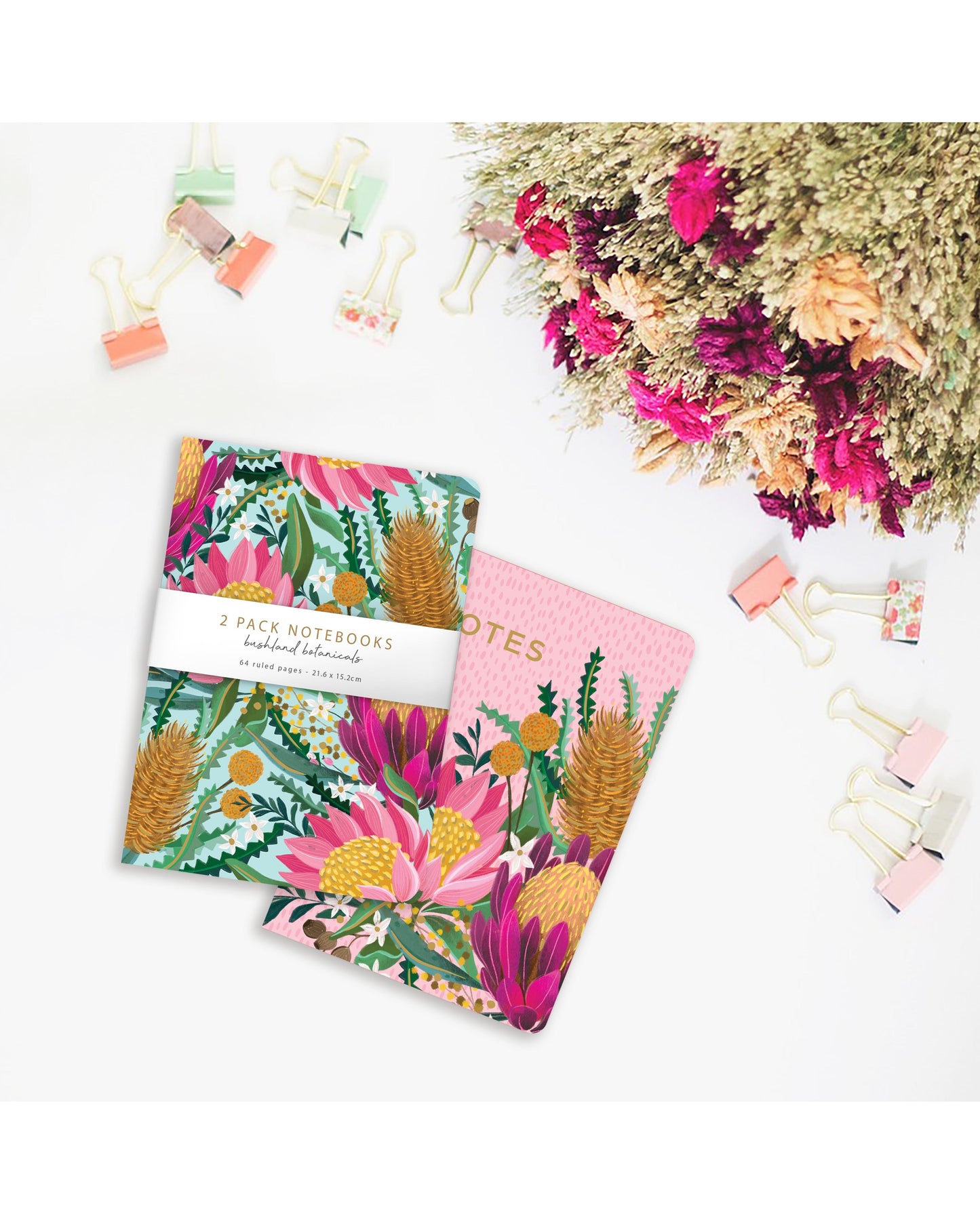 Bushland Banksi Notebook - 2 Pack
