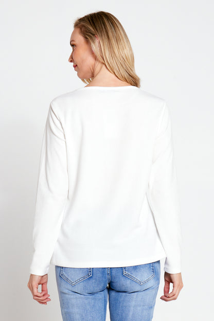 Micro Fleece Top - Winter White
