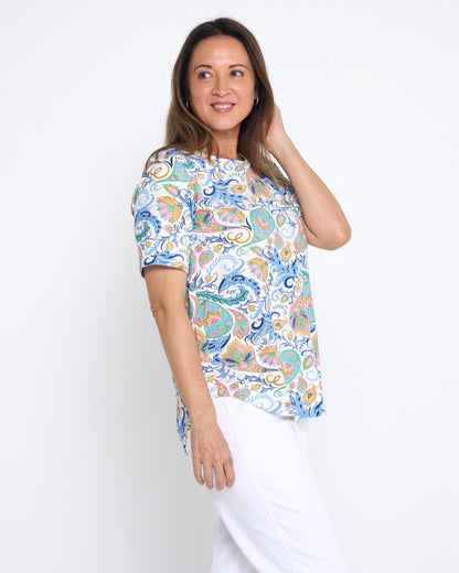 Ellington Top - Soft Paisley