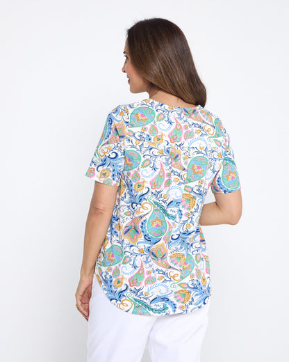 Ellington Top - Soft Paisley