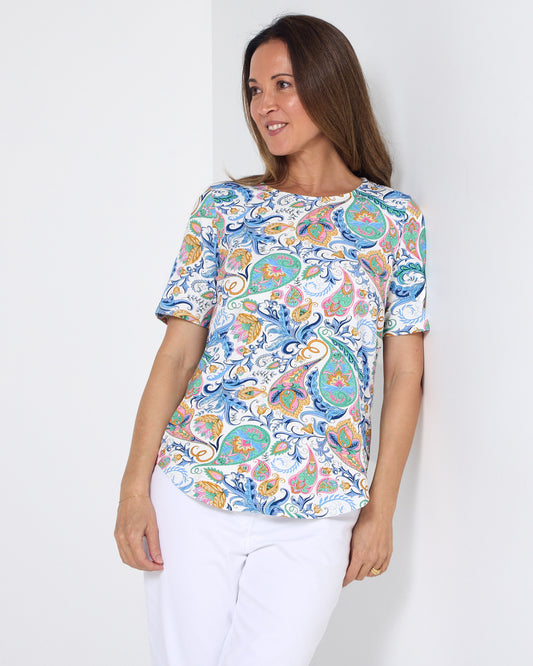 Ellington Top - Soft Paisley