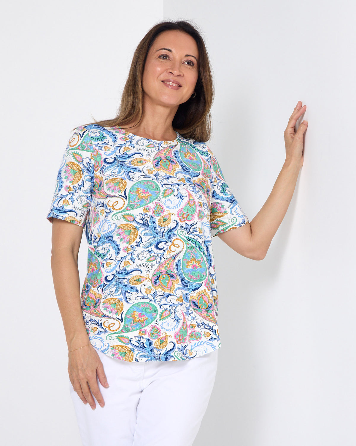Ellington Top - Soft Paisley