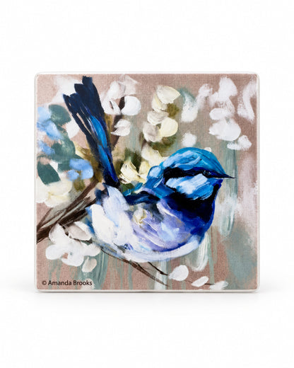 Ceramic Coaster - Petite Pale Wren