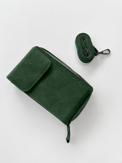 Phone Holder Purse - Dark Green
