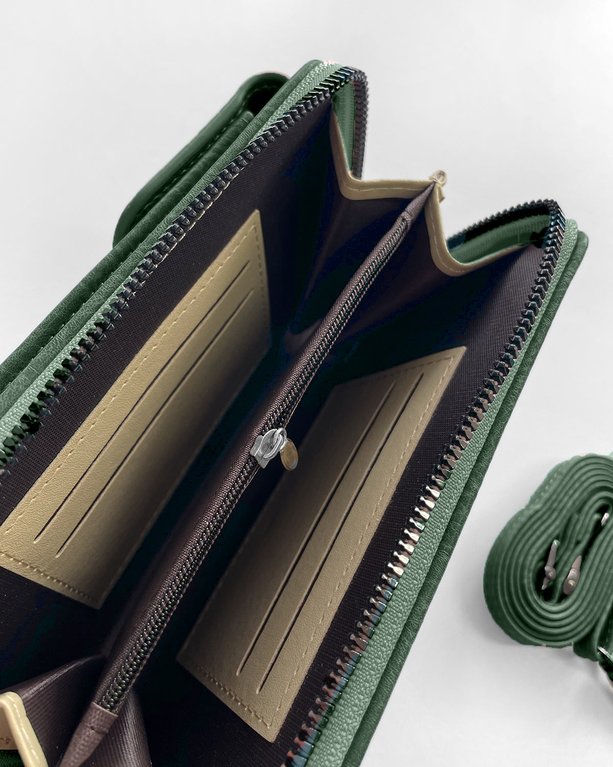 Phone Holder Purse - Dark Green
