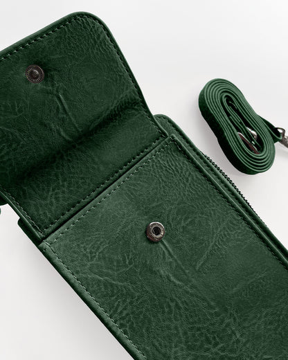 Phone Holder Purse - Dark Green