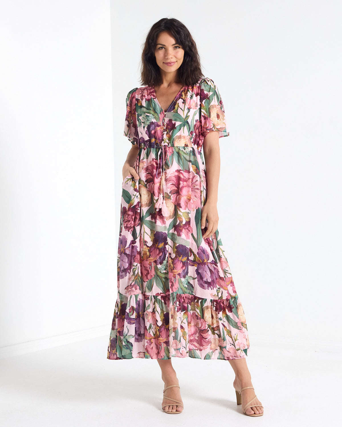 Cresida Party Dress - Pink Floral