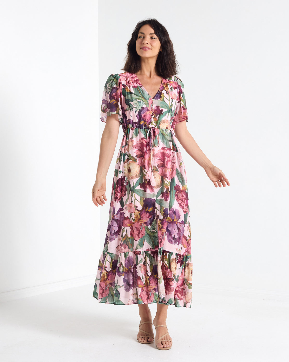 Cresida Party Dress - Pink Floral