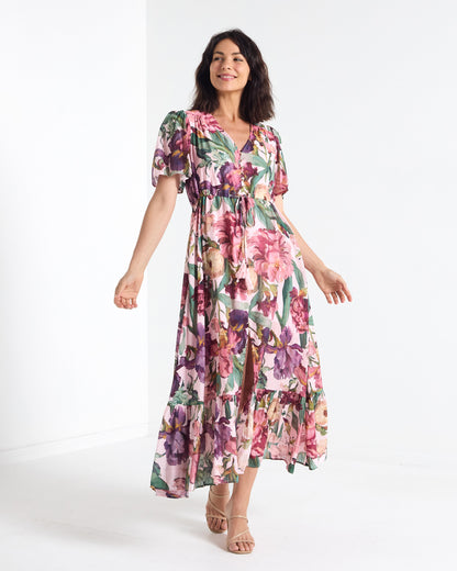 Cresida Party Dress - Pink Floral