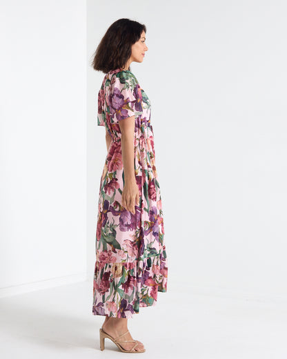 Cresida Party Dress - Pink Floral