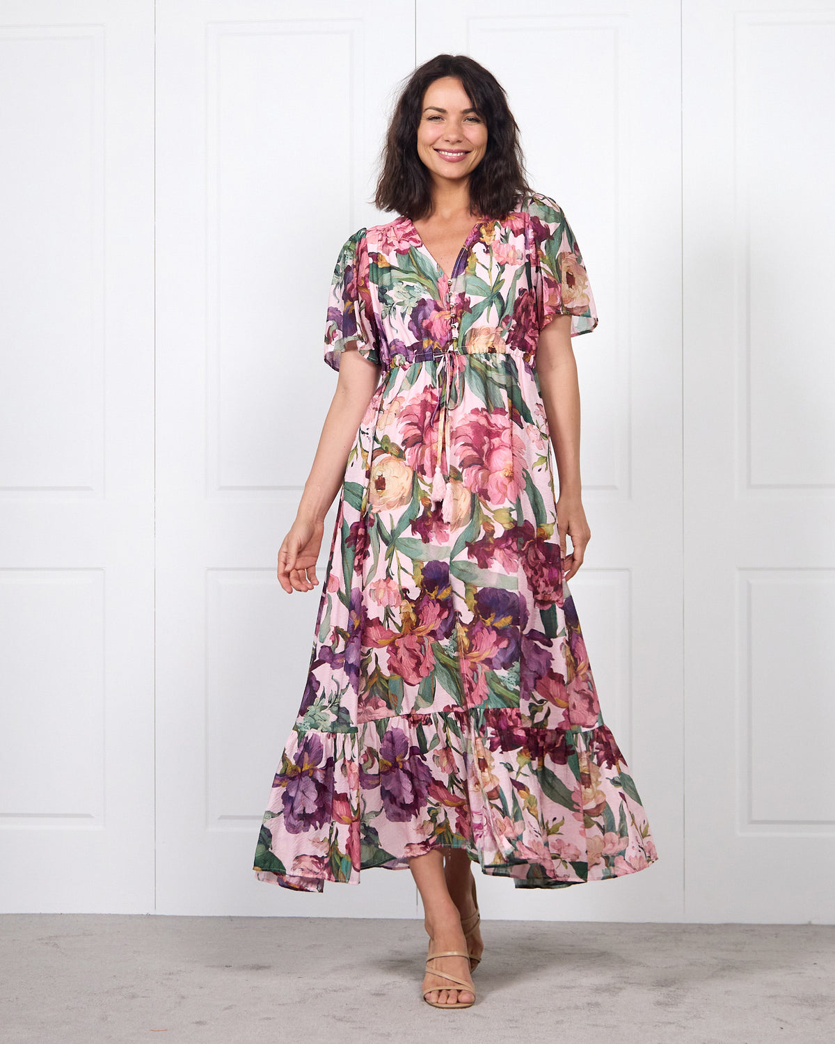 Cresida Party Dress - Pink Floral