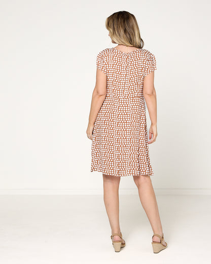 Harrogate Pintuck Dress - Cinnamon Spot