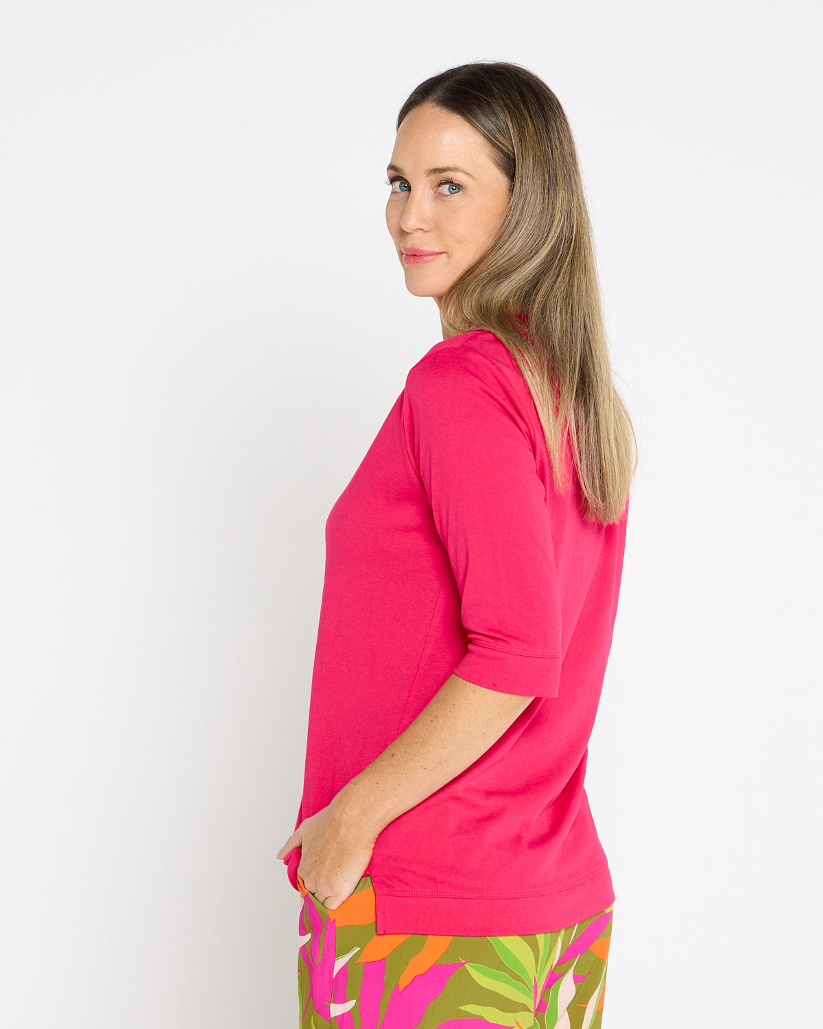 Sunshine Tee - Hot Pink